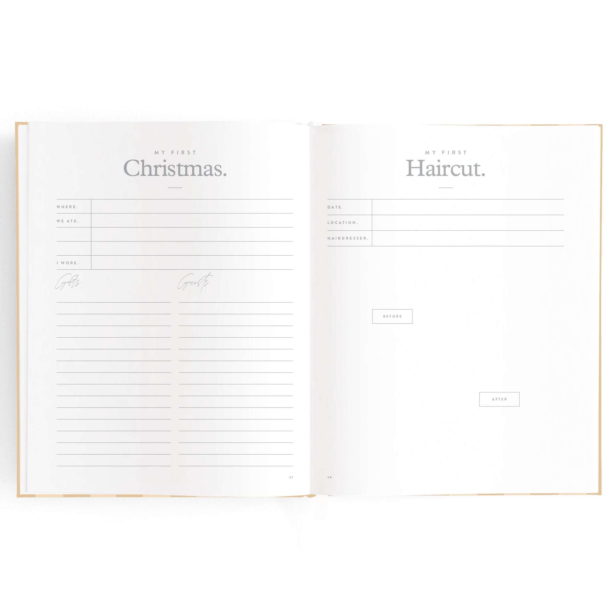 Fox & Fallow Baby Book - Coffee Stripe
