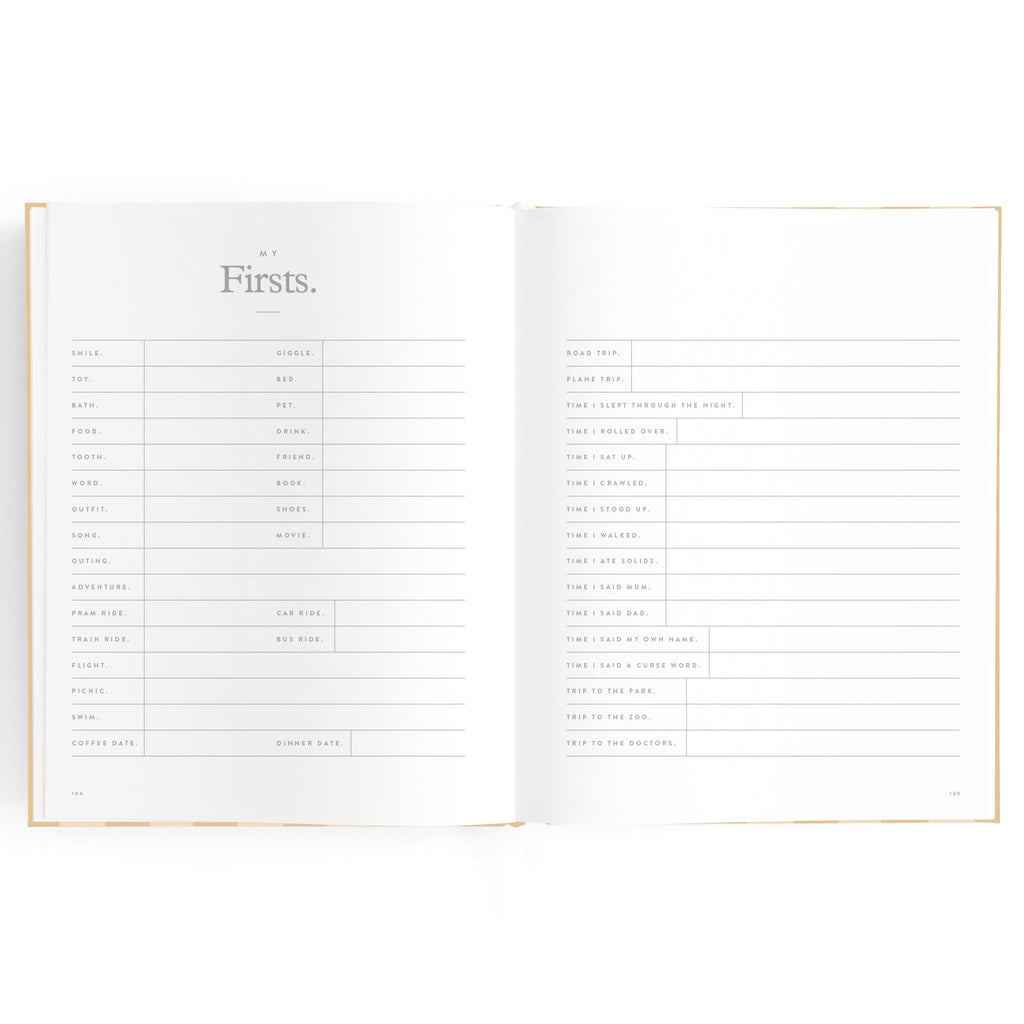 Fox & Fallow Baby Book - Coffee Stripe