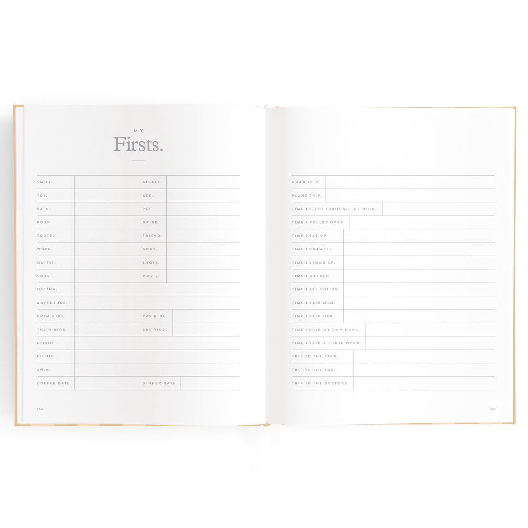 Fox & Fallow Baby Book - Coffee Stripe