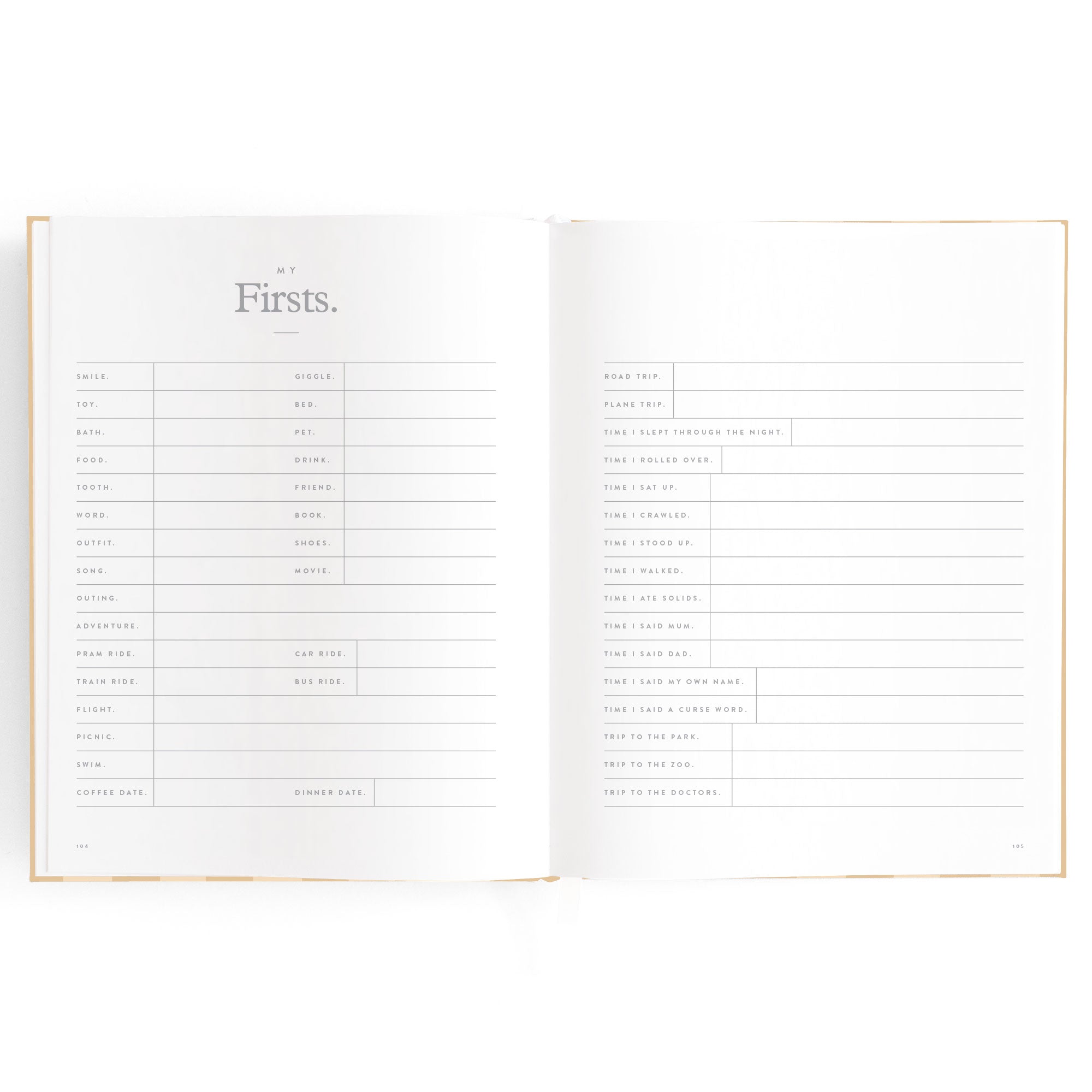 Fox & Fallow Baby Book - Coffee Stripe