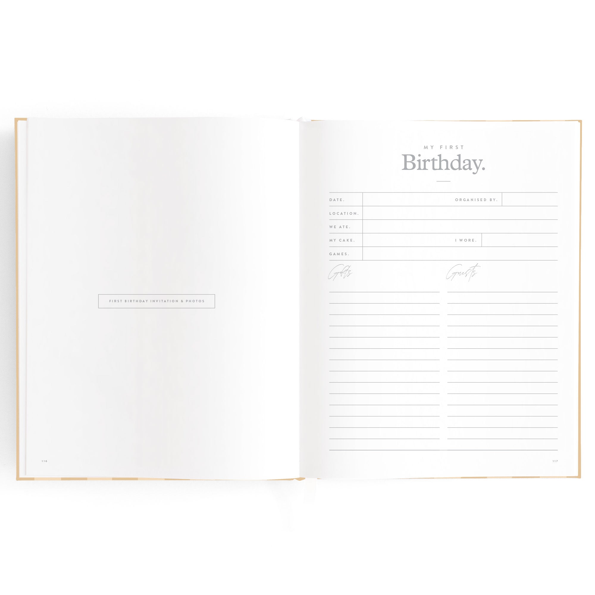 Fox & Fallow Baby Book - Coffee Stripe