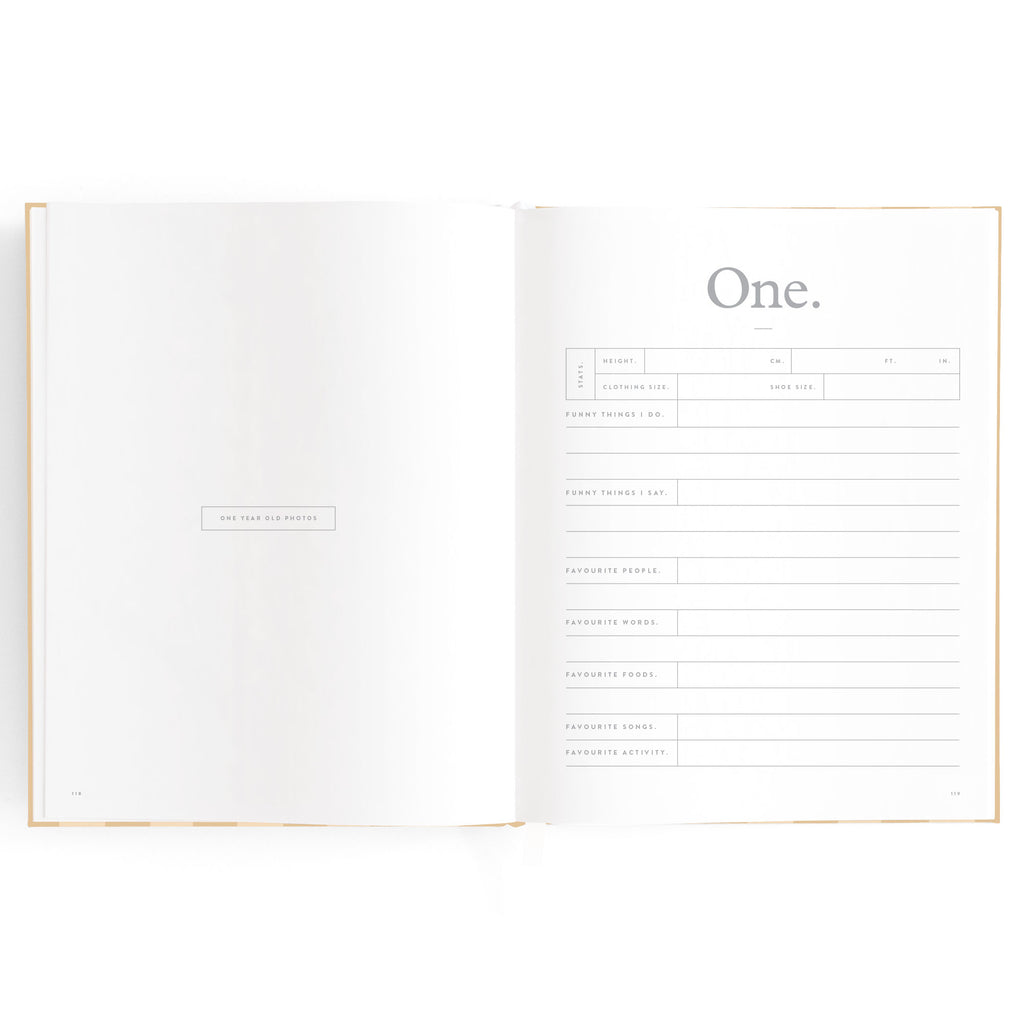 Fox & Fallow Baby Book - Coffee Stripe