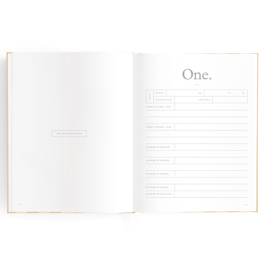 Fox & Fallow Baby Book - Coffee Stripe
