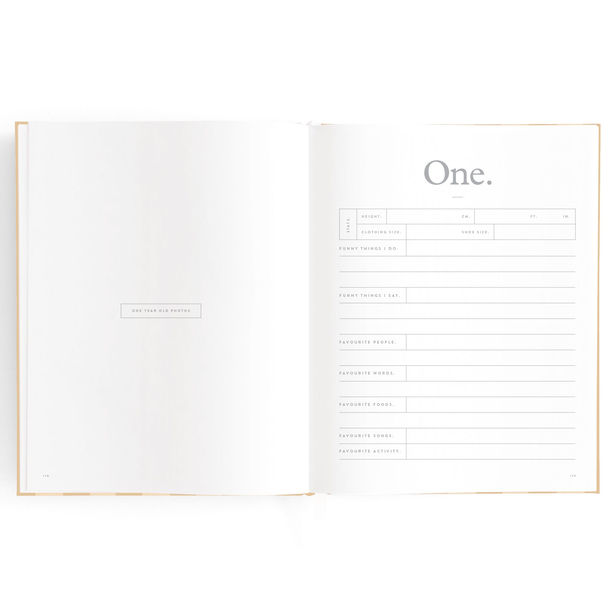 Fox & Fallow Baby Book - Coffee Stripe