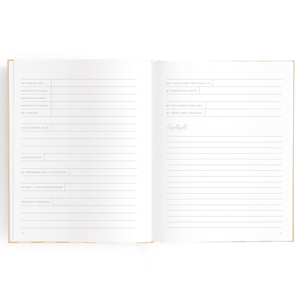 Fox & Fallow Baby Book - Coffee Stripe