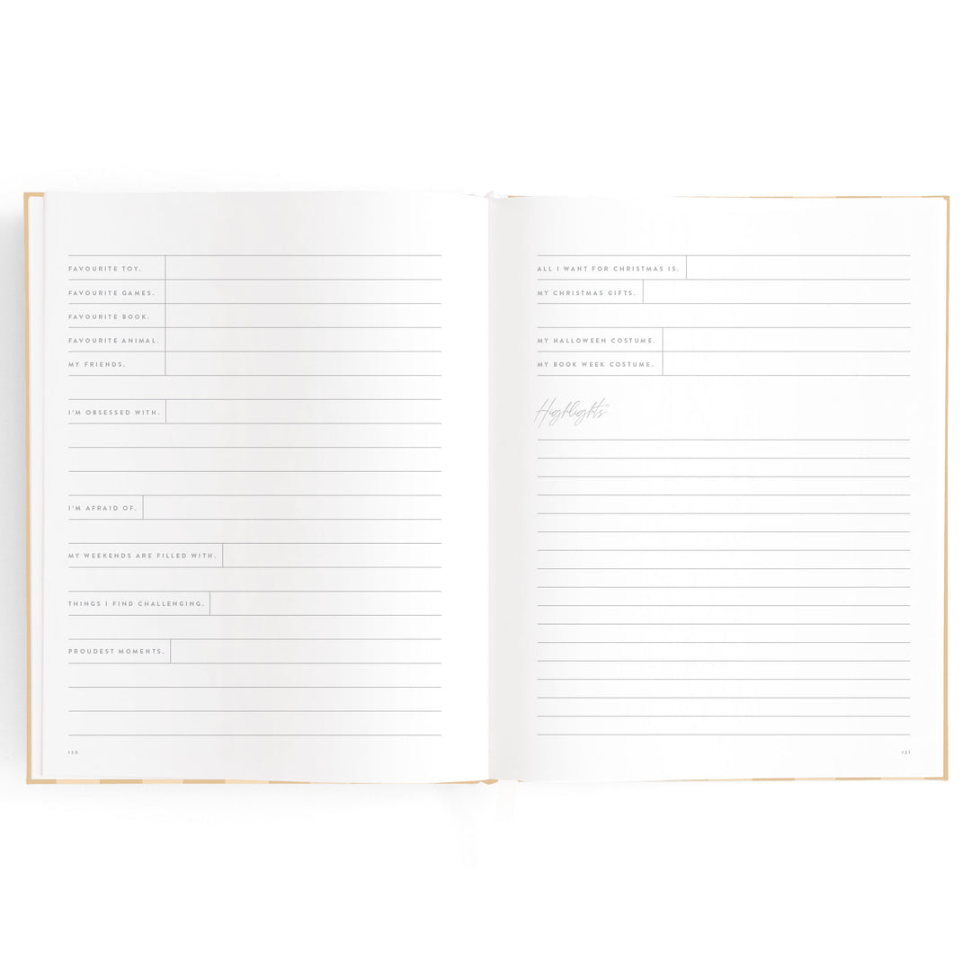 Fox & Fallow Baby Book - Coffee Stripe