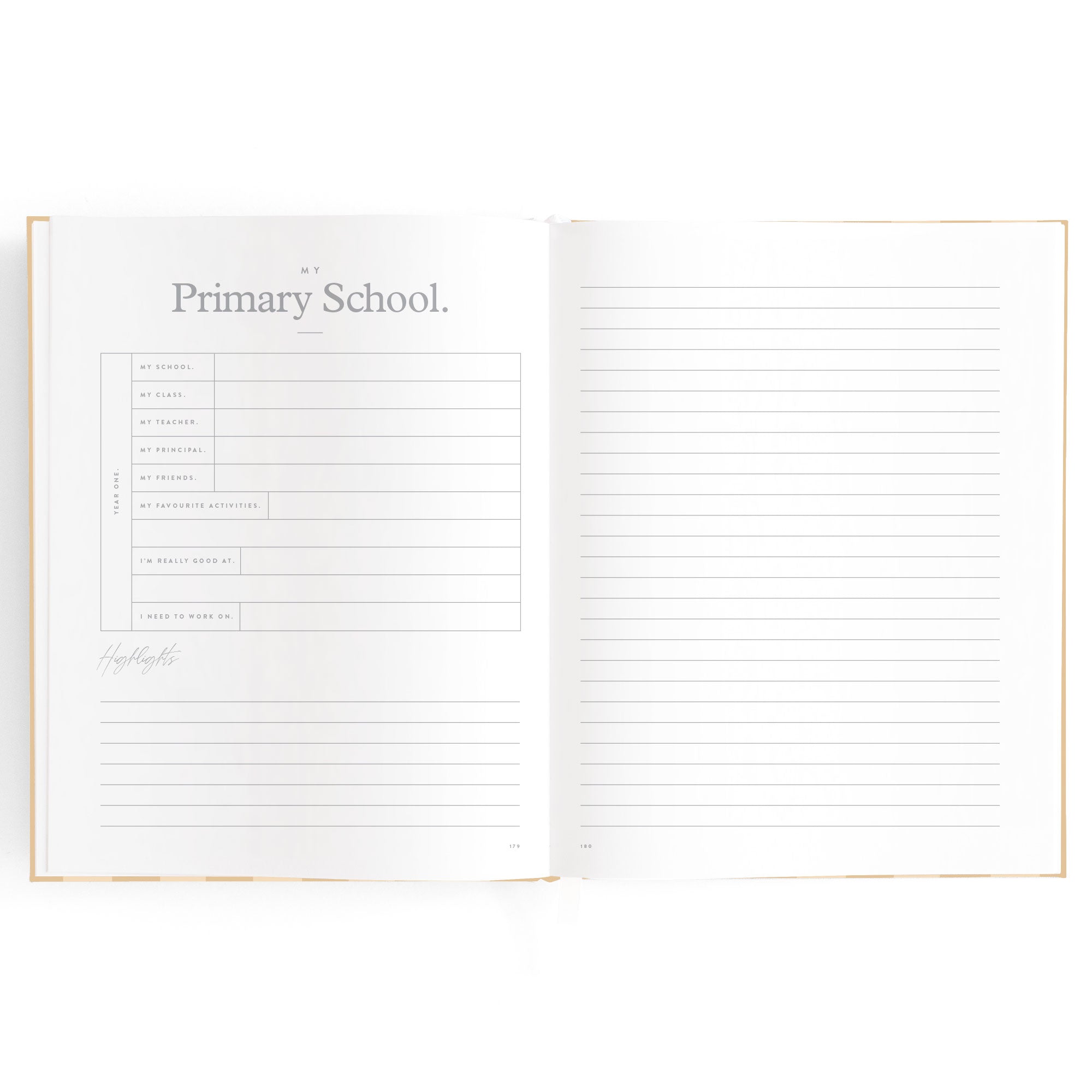 Fox & Fallow Baby Book - Coffee Stripe
