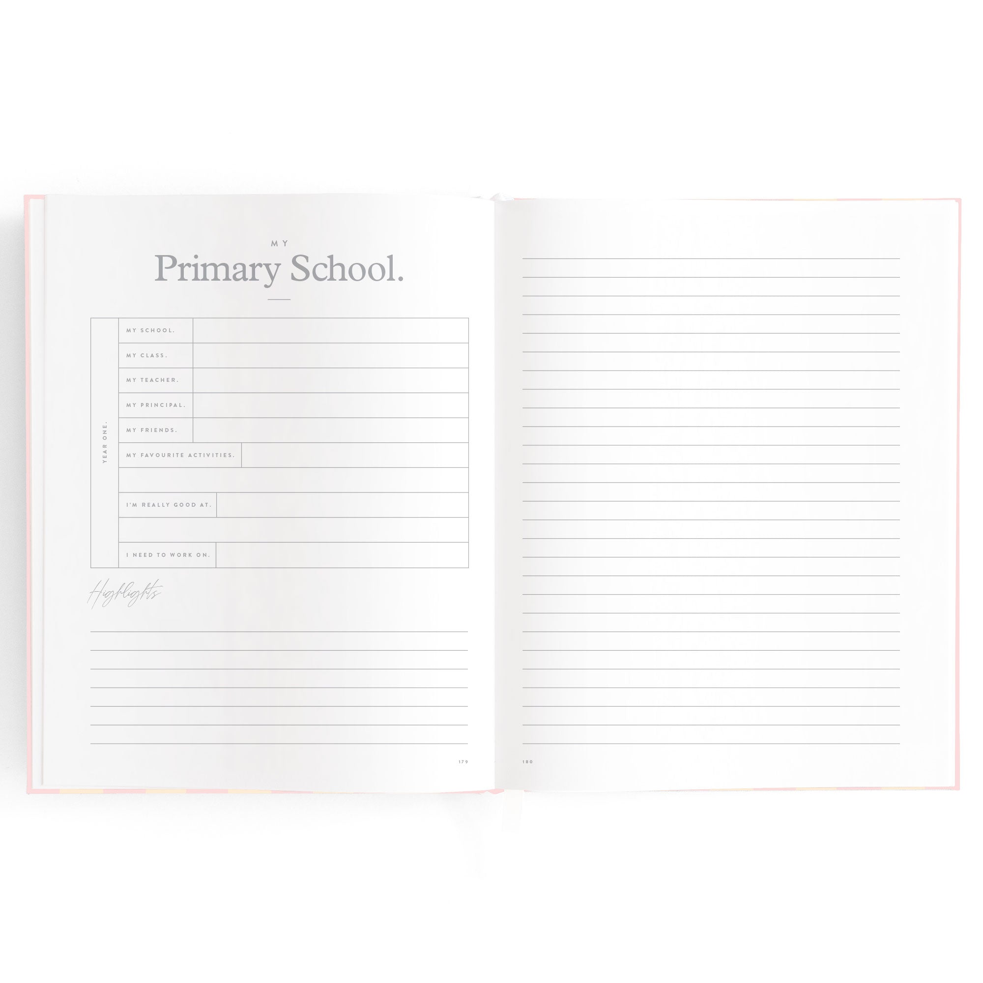 Fox & Fallow Baby Book - Petal Stripe