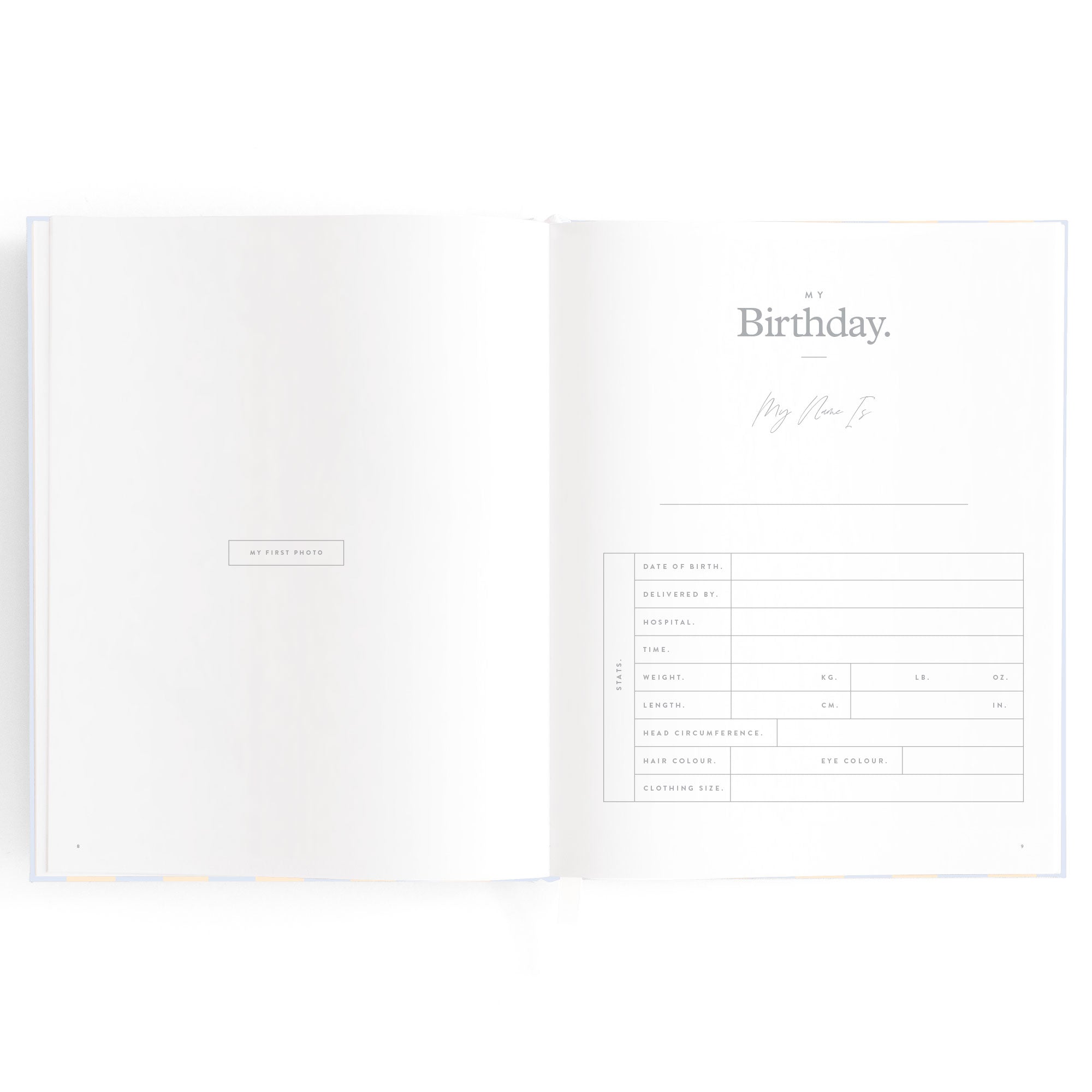 Fox & Fallow Baby Book - Cloud Stripe