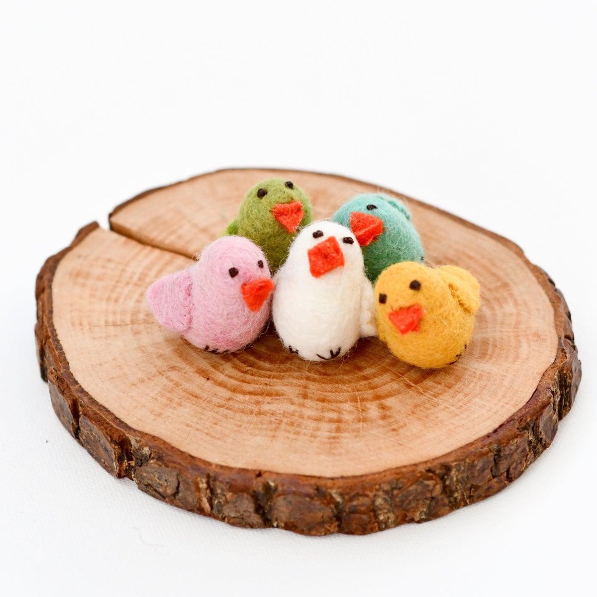 Tara Treasures Felt Colourful Chicks - Set of 5