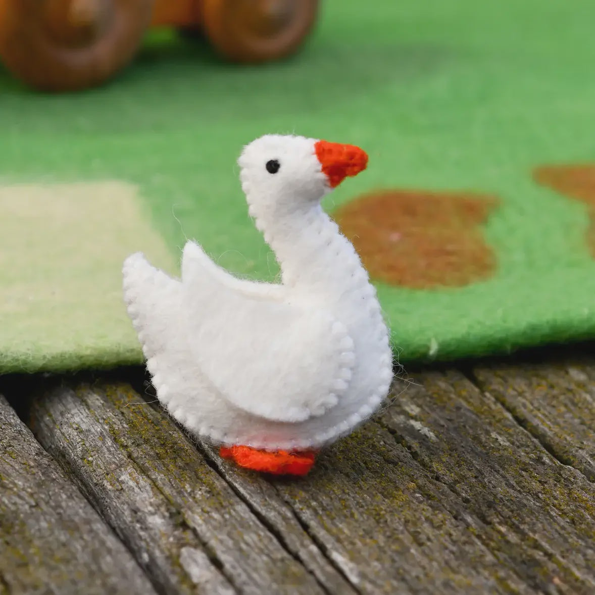 Tara Treasures Felt Goose Farm Animal Toy