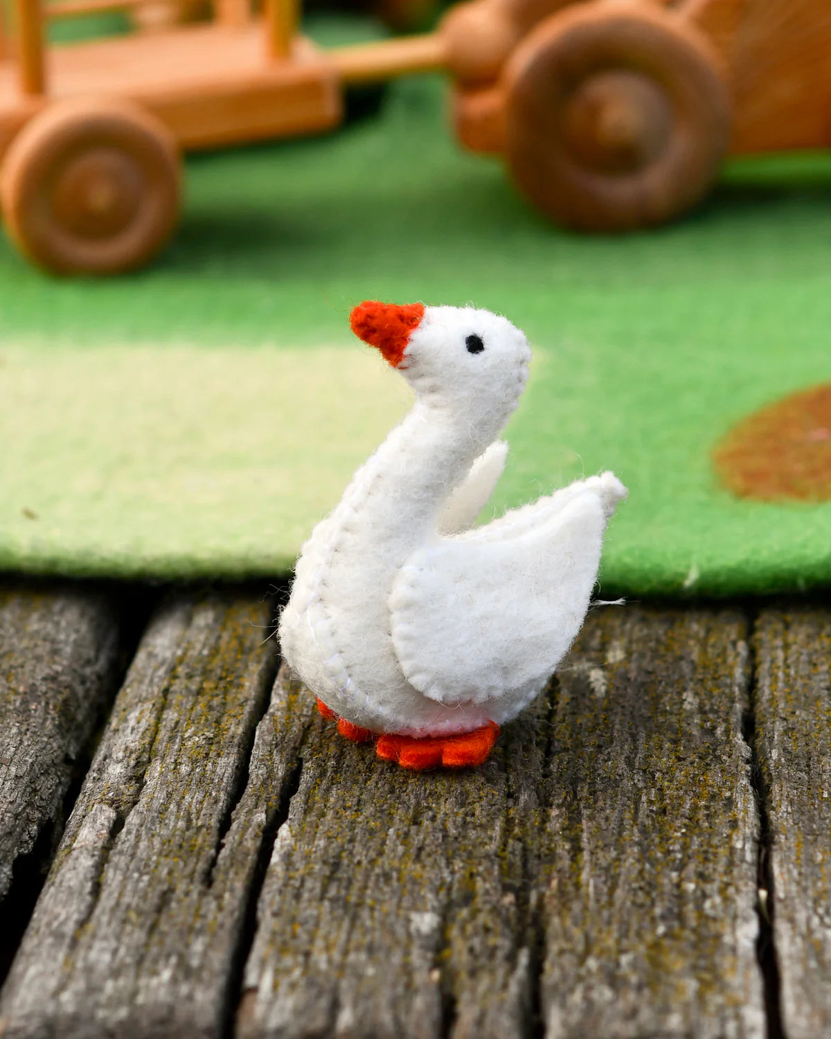 Tara Treasures Felt Goose Farm Animal Toy