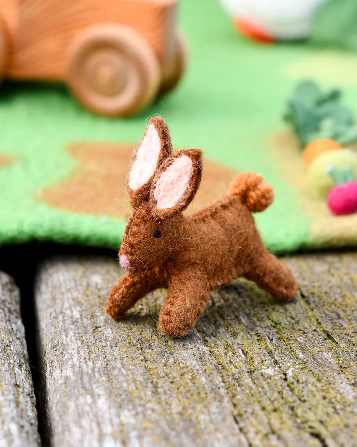 Tara Treasures Felt Rabbit Farm Animal Toy