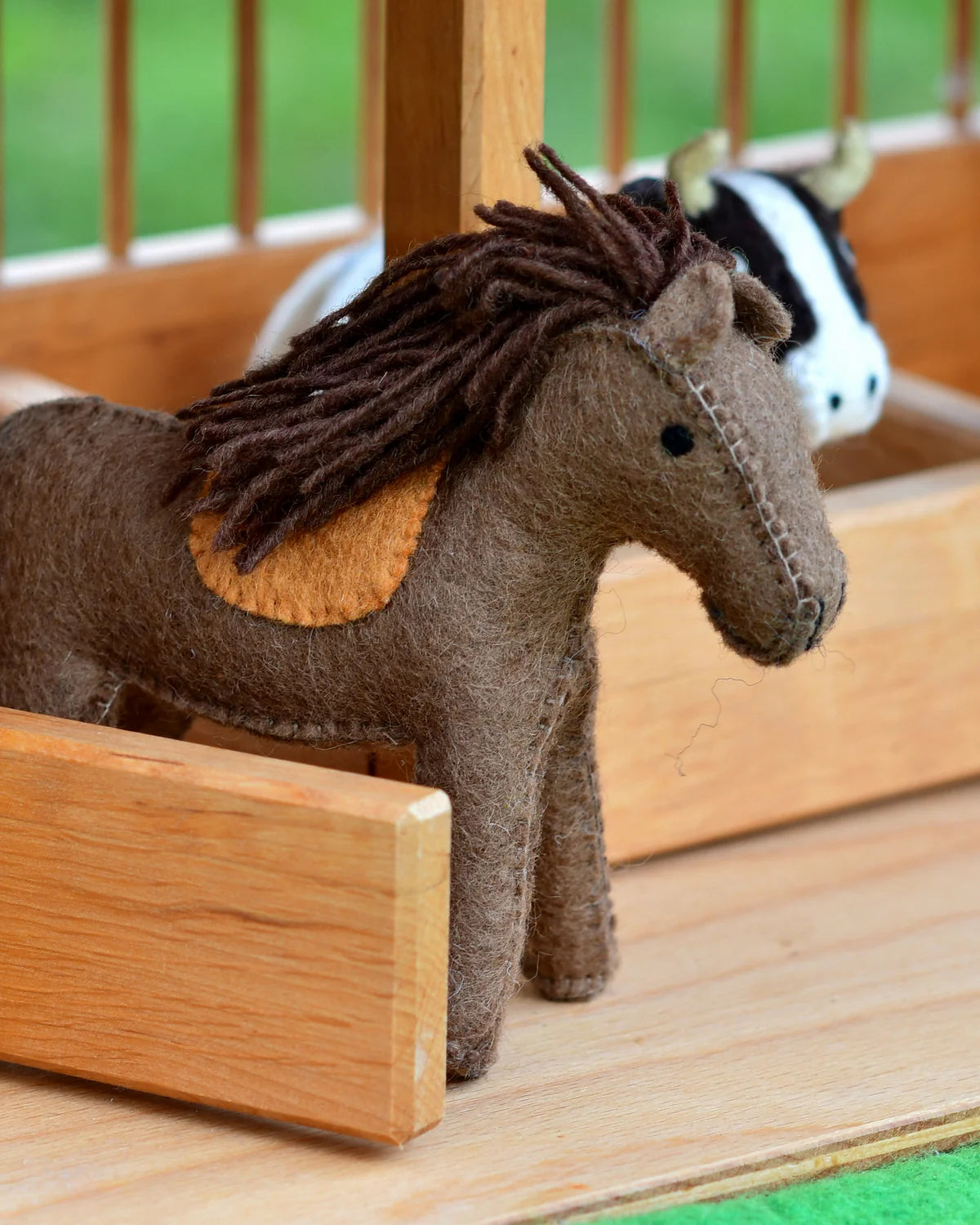 Tara Treasures Felt Horse Farm Animal Toy
