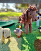Felt Dog Farm Animal Toy