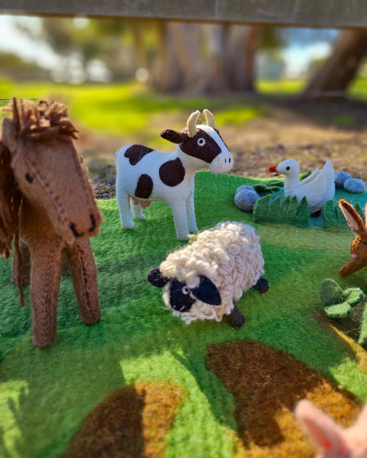 Tara Treasures Felt Sheep Farm Animal Toy