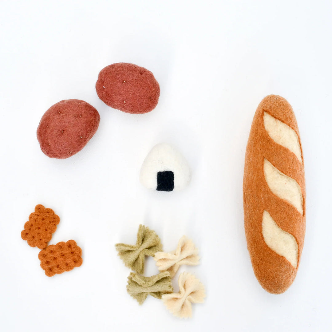 Tara Treasures Felt Food Groups Play Food - Carbohydrates