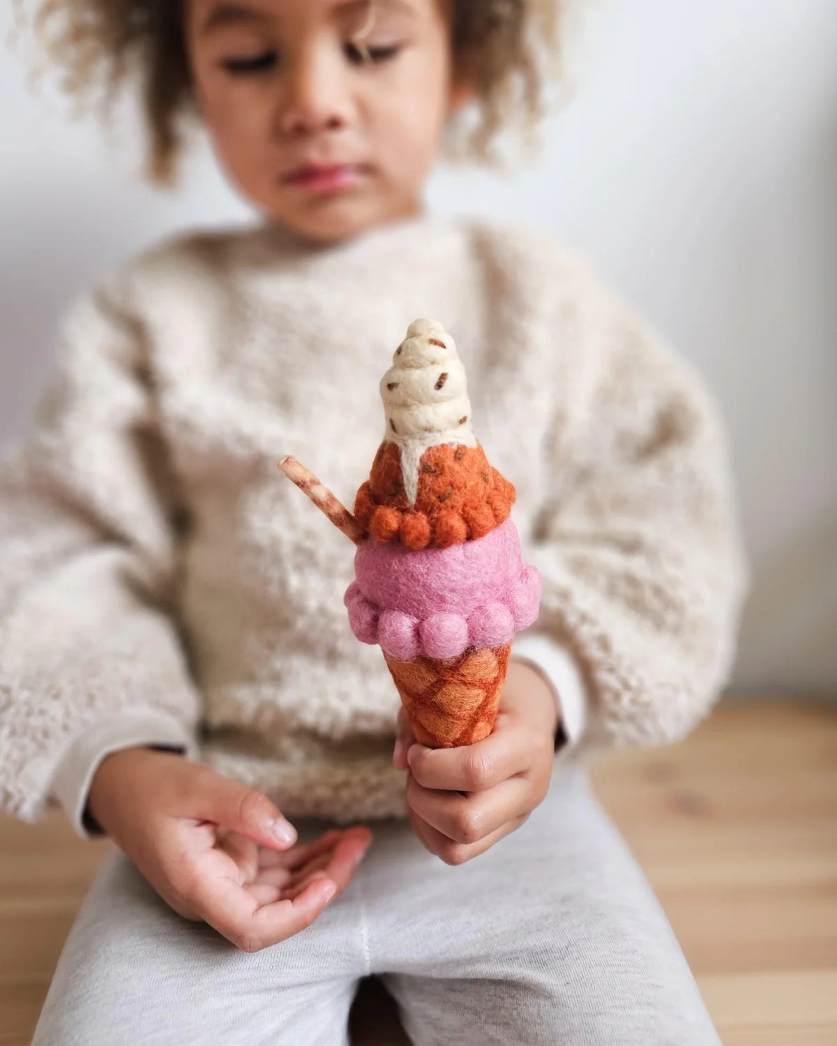 Tara Treasures Felt Neapolitan Ice Cream