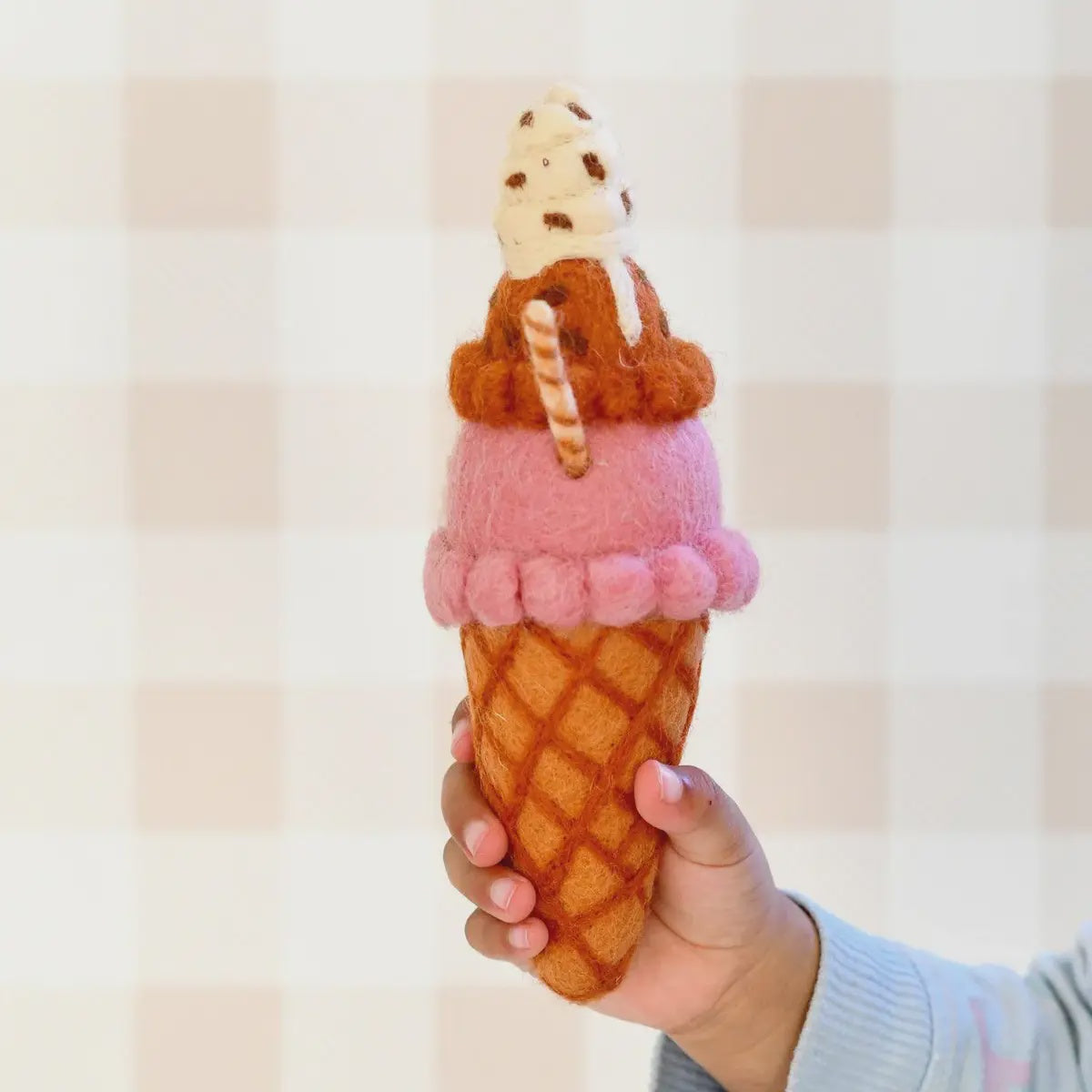 Tara Treasures Felt Neapolitan Ice Cream