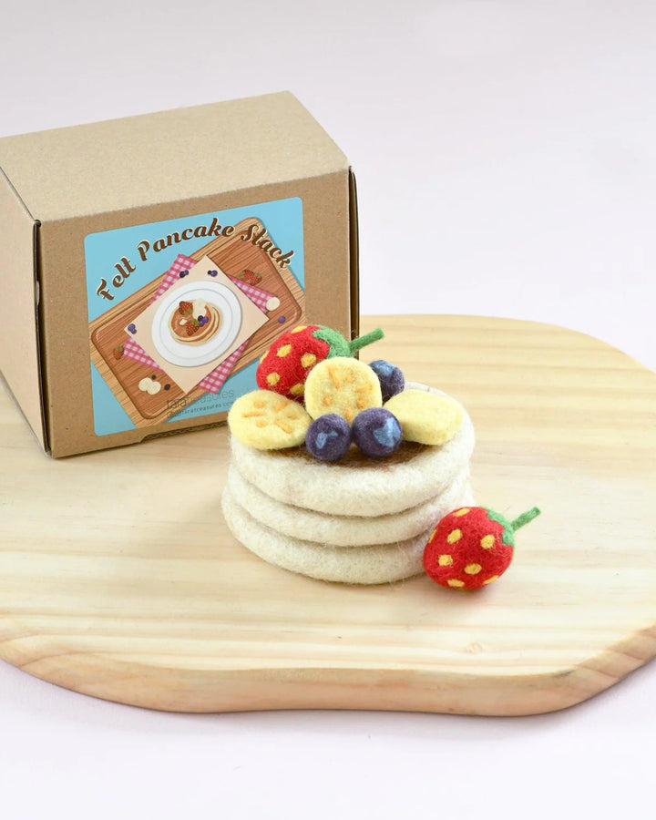 Tara Treasures Felt Pancake Stack Play Food Set