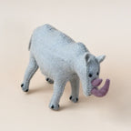 Felt Rhinoceros Soft Toy for Safari Play