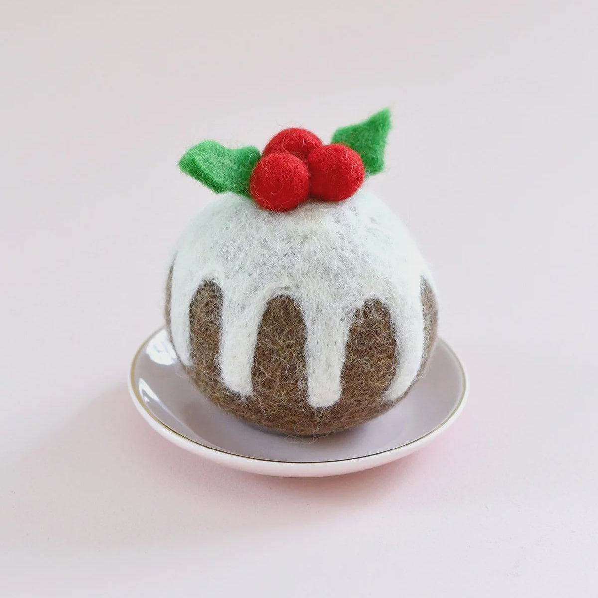Tara Treasures Felt Christmas Pudding - Round