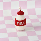 Felt Santa's Milk Bottle