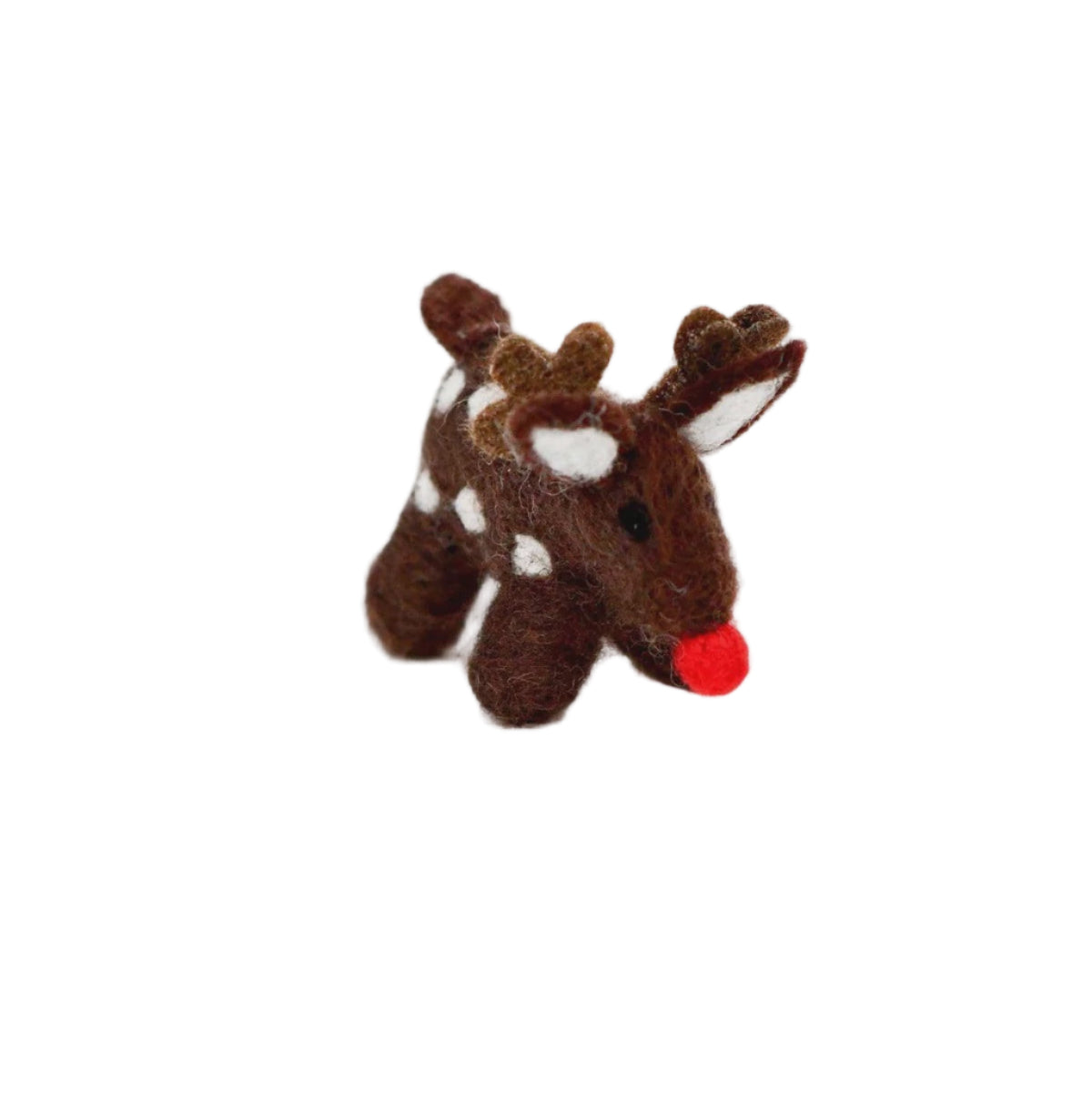 Tara Treasures Felt Small Red-Nosed Reindeer Toy