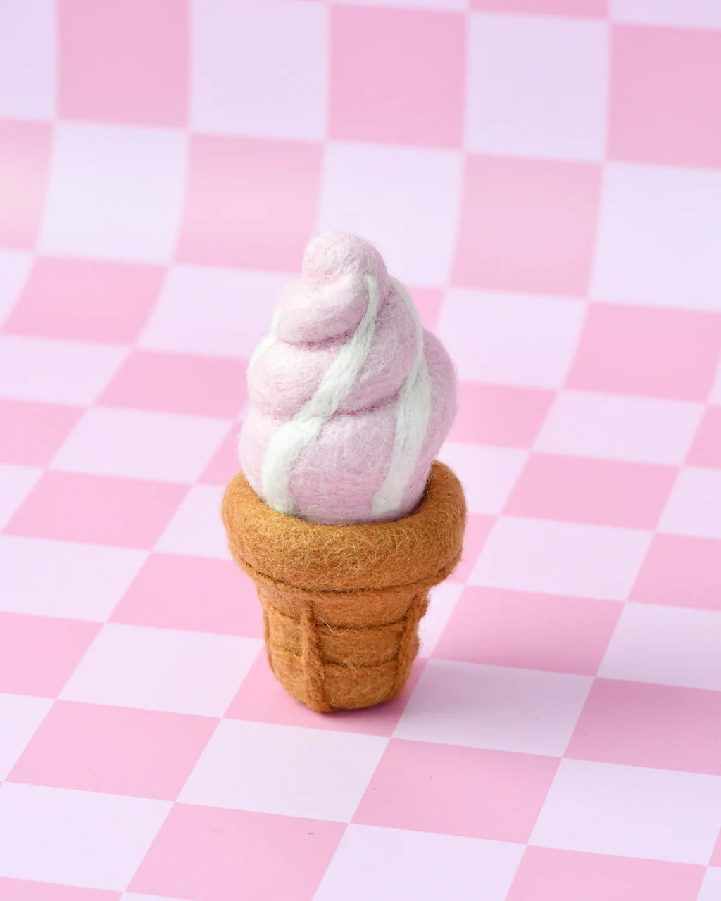 Tara Treasures Felt Strawberry Soft Serve Ice Cream