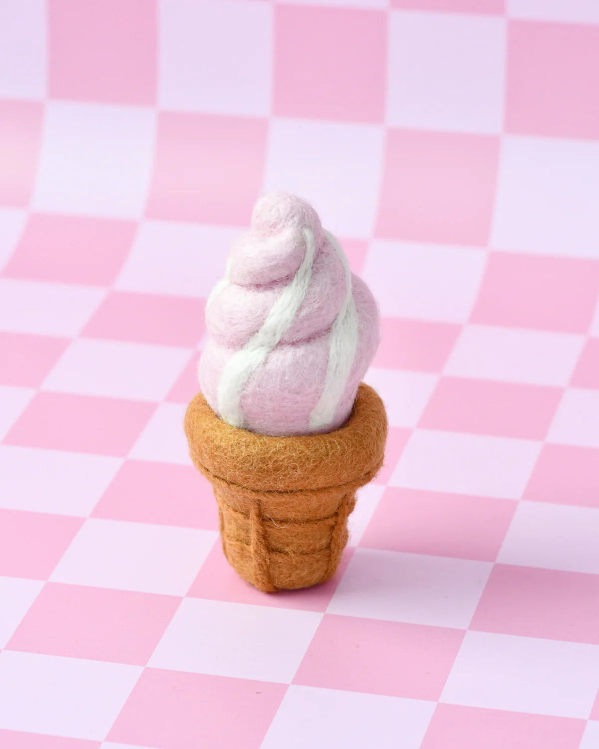 Tara Treasures Felt Strawberry Soft Serve Ice Cream