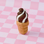 Felt Chocolate Soft Serve Ice Cream