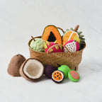 Felt Tropical Fruits Play Food Set - 11 Pieces