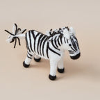 Felt Zebra Soft Toy for Safari Play