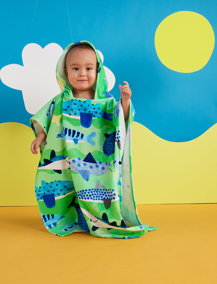 Halcyon Nights Fintastic Kids Hooded Towel
