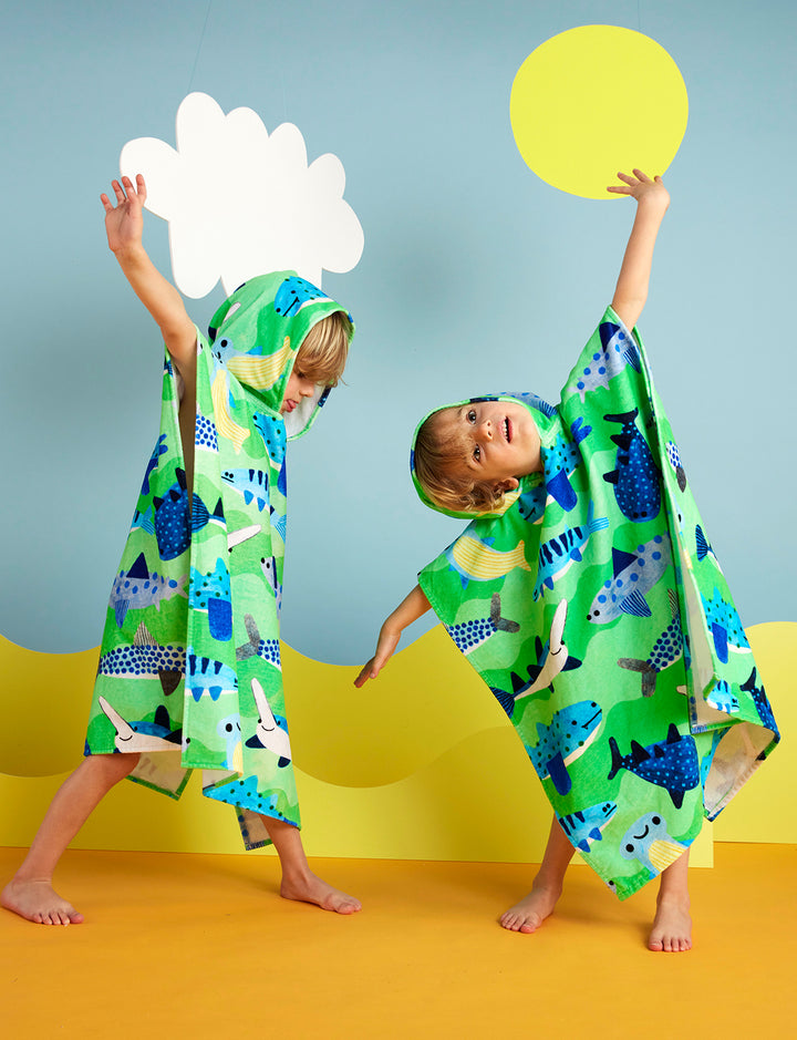Halcyon Nights Fintastic Kids Hooded Towel
