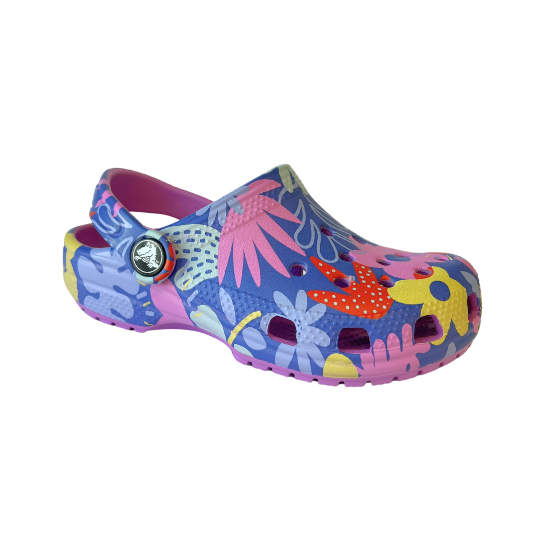 Crocs Classic Printed Floral Clog - Bubble