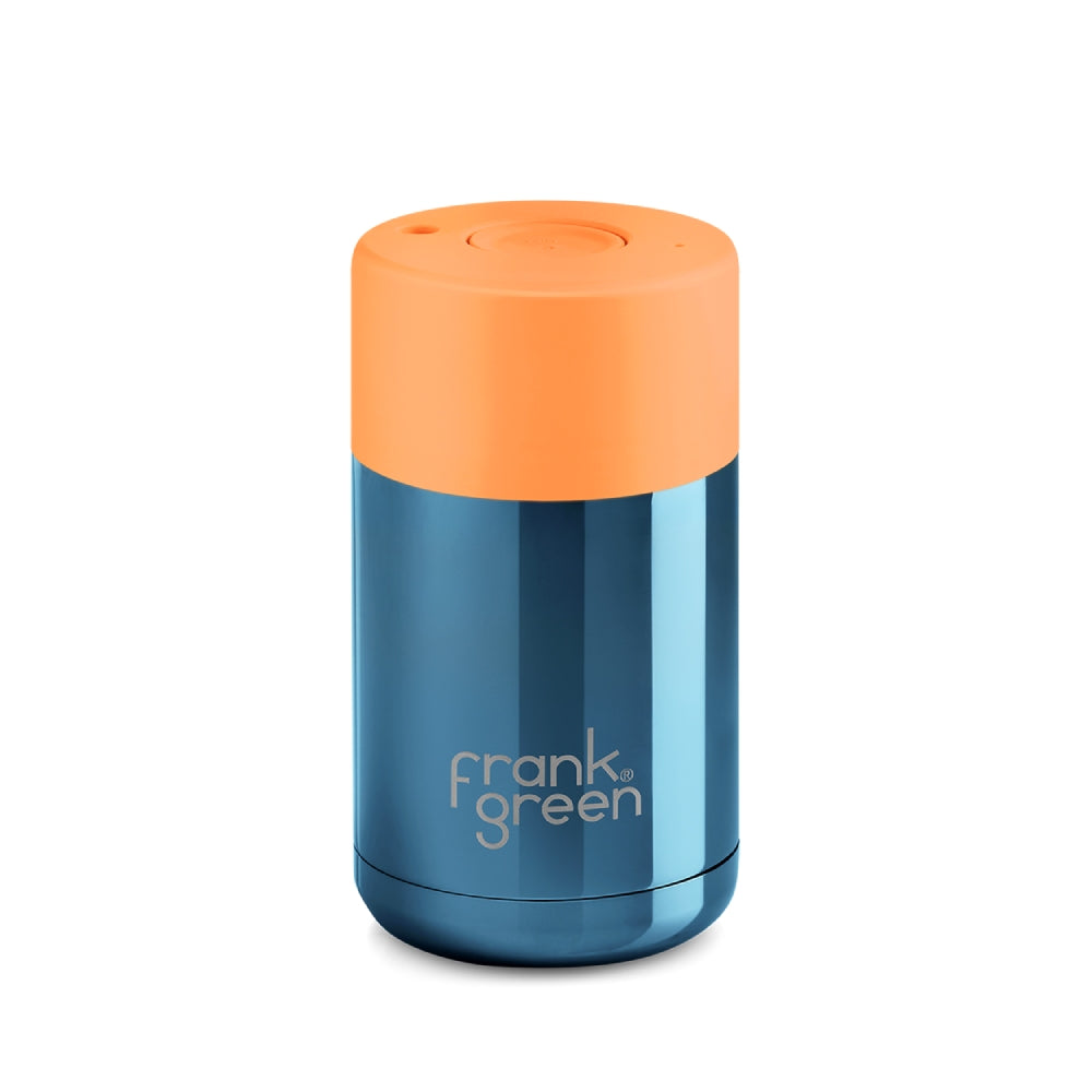 Frank Green Reusable Cup 295ml - Blue/Neon Orange