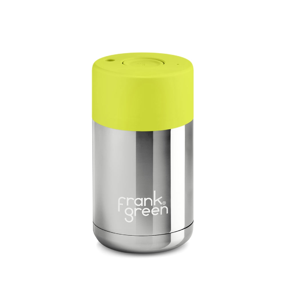 Reusable Cup 295ml - Silver/Neon Yellow