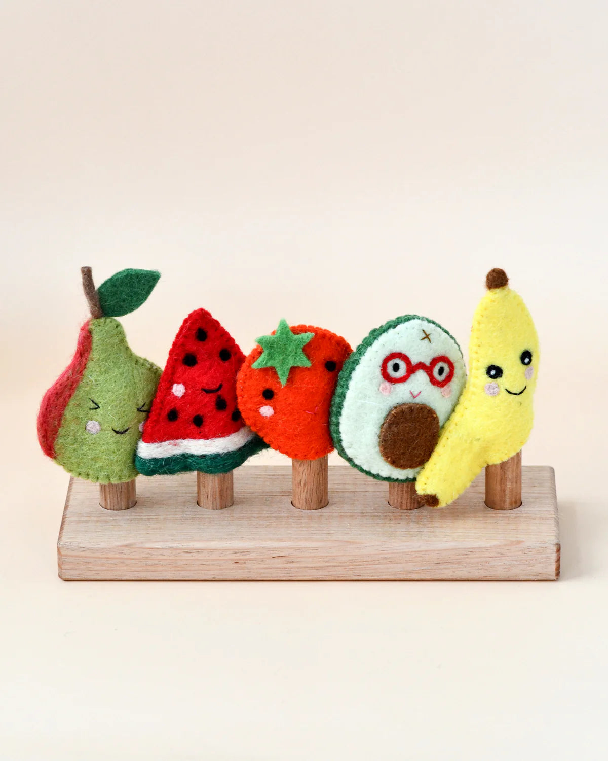 Tara Treasures Felt Fruits Finger Puppets Set