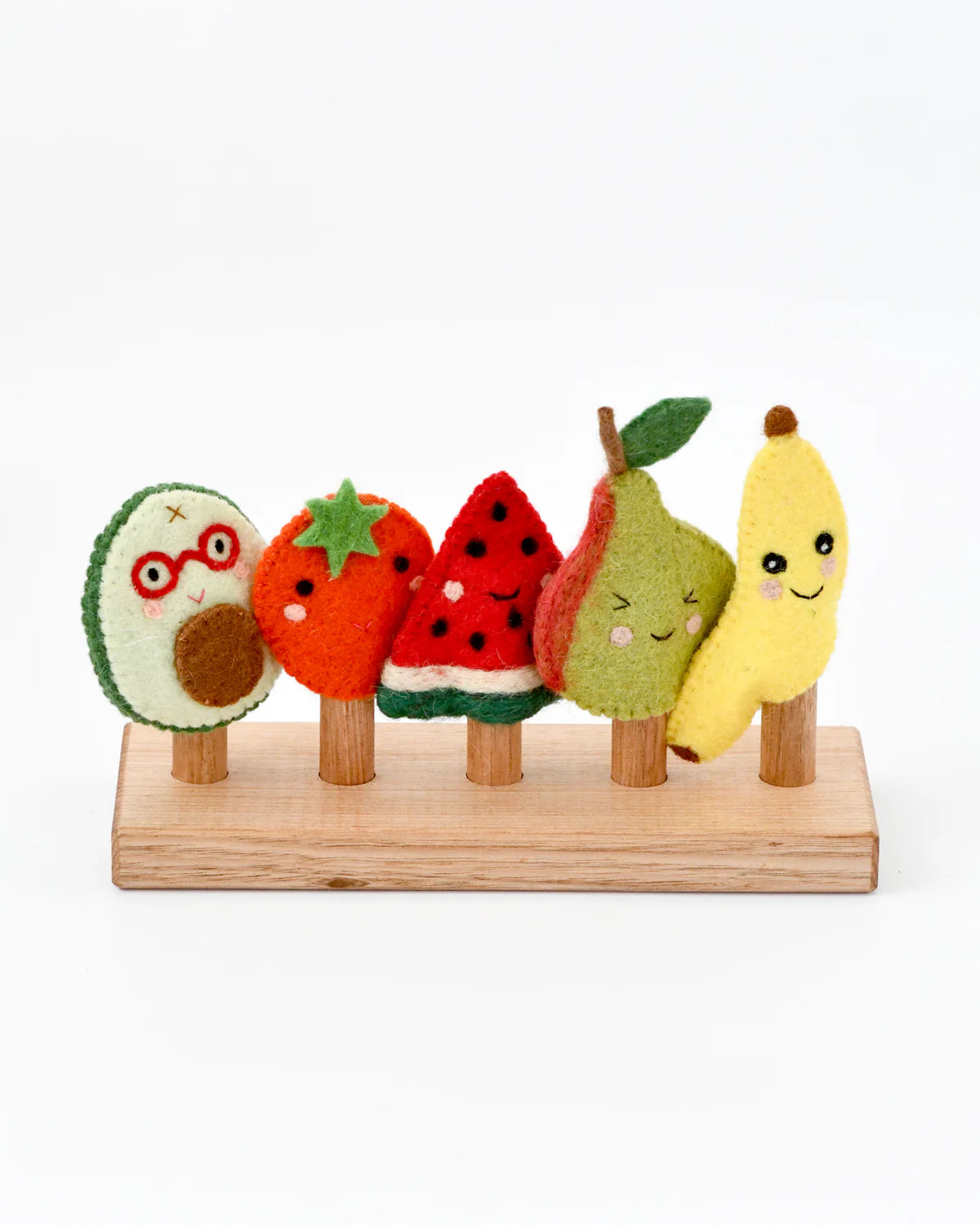 Tara Treasures Felt Fruits Finger Puppets Set