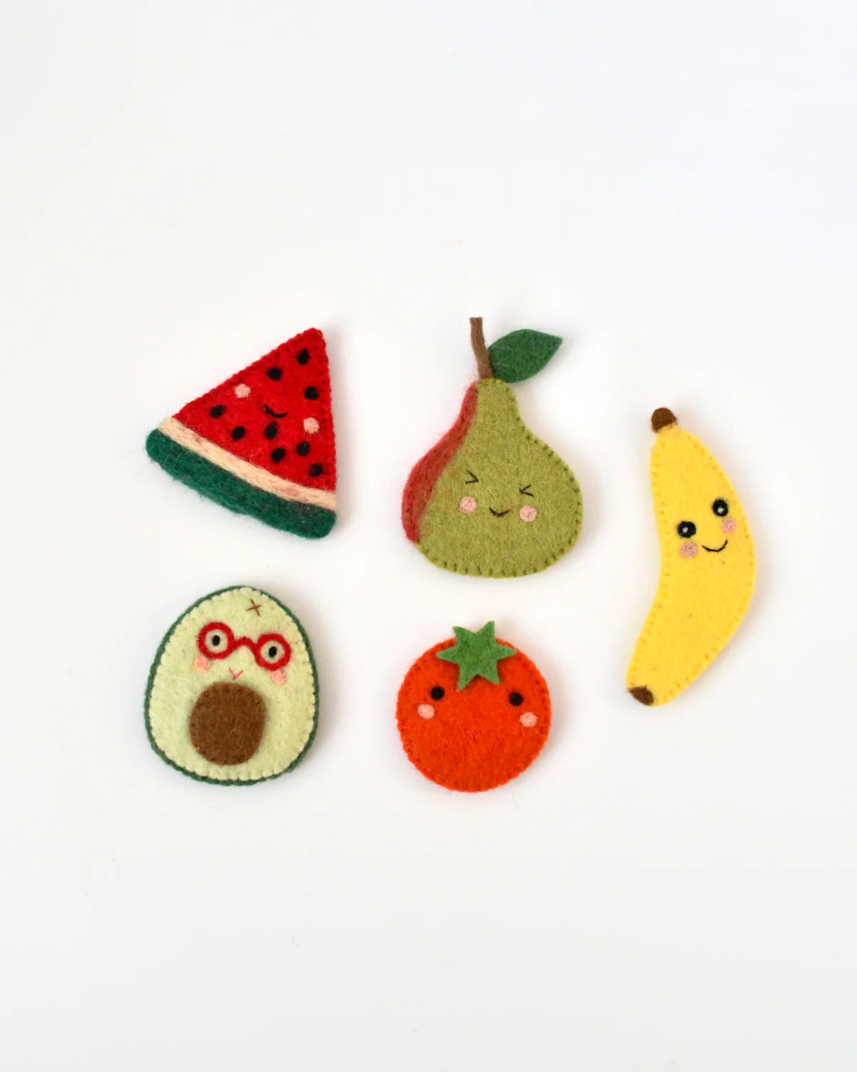 Tara Treasures Felt Fruits Finger Puppets Set
