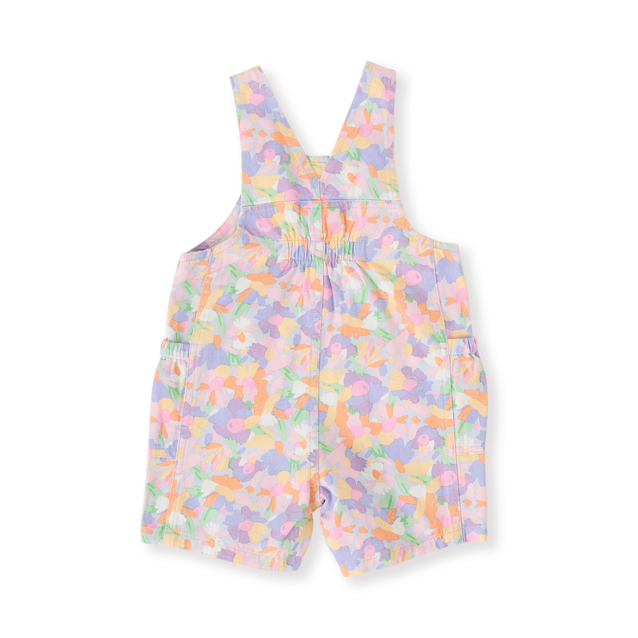 Goldie + Ace Pastel Bouquet James Pocket Overalls - Lilac Multi