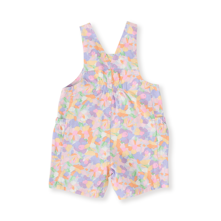 Goldie + Ace Pastel Bouquet James Pocket Overalls - Lilac Multi