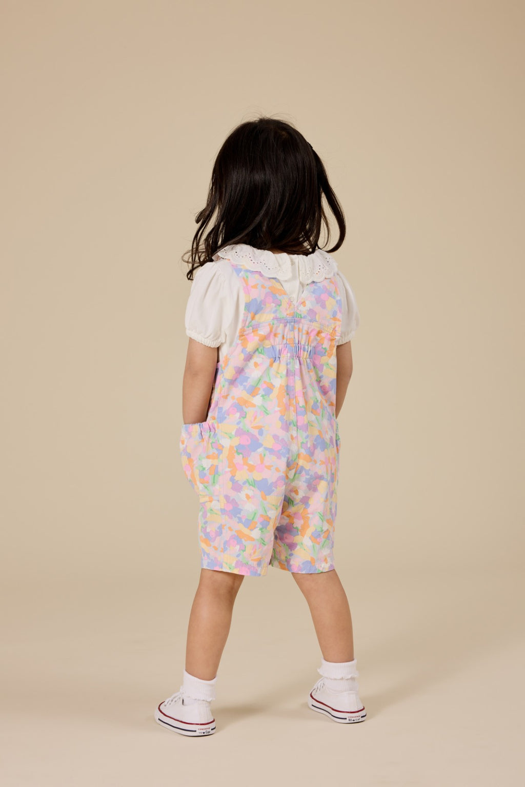 Laura Puff Sleeve Collar Top - White