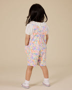 Pastel Bouquet James Pocket Overalls - Lilac Multi
