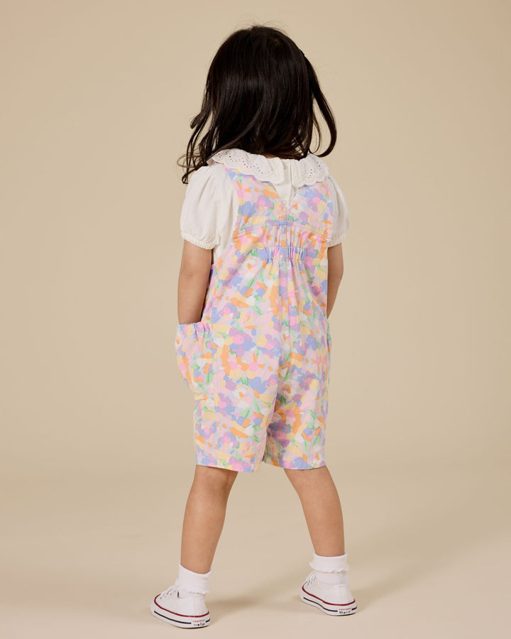 Goldie + Ace Pastel Bouquet James Pocket Overalls - Lilac Multi