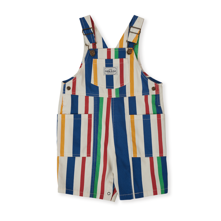 Goldie + Ace James Denim Pocket Overalls - 90'S Bold Stripe