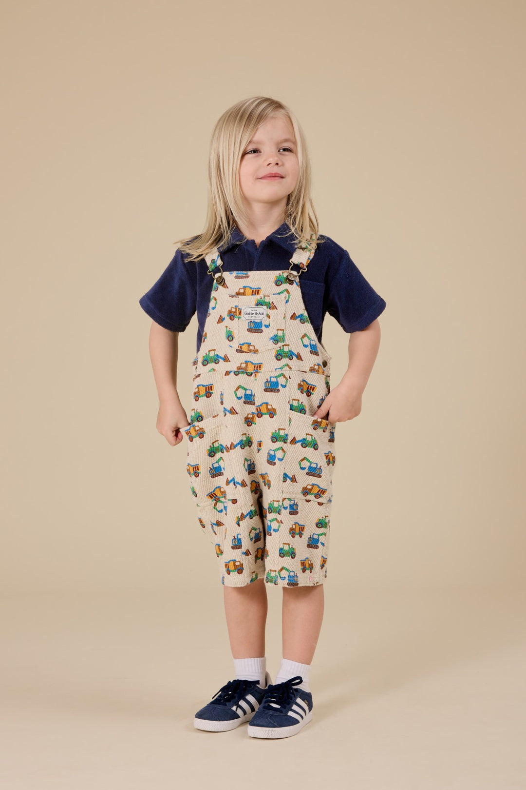 Goldie + Ace Diggers James Pocket Overalls - Sand