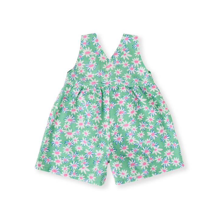 Goldie + Ace Daisy Patch Sara Shortalls - Moss