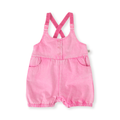 Cindy Denim Bubble Overalls - Pink Lemonade